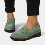 Linnea | Women's Slip-On Loafers | Low Block Heel, Cushioned | 6 Colours