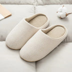 Women House Slippers Anti Slip Soft Cotton Warm Cozy Comfort