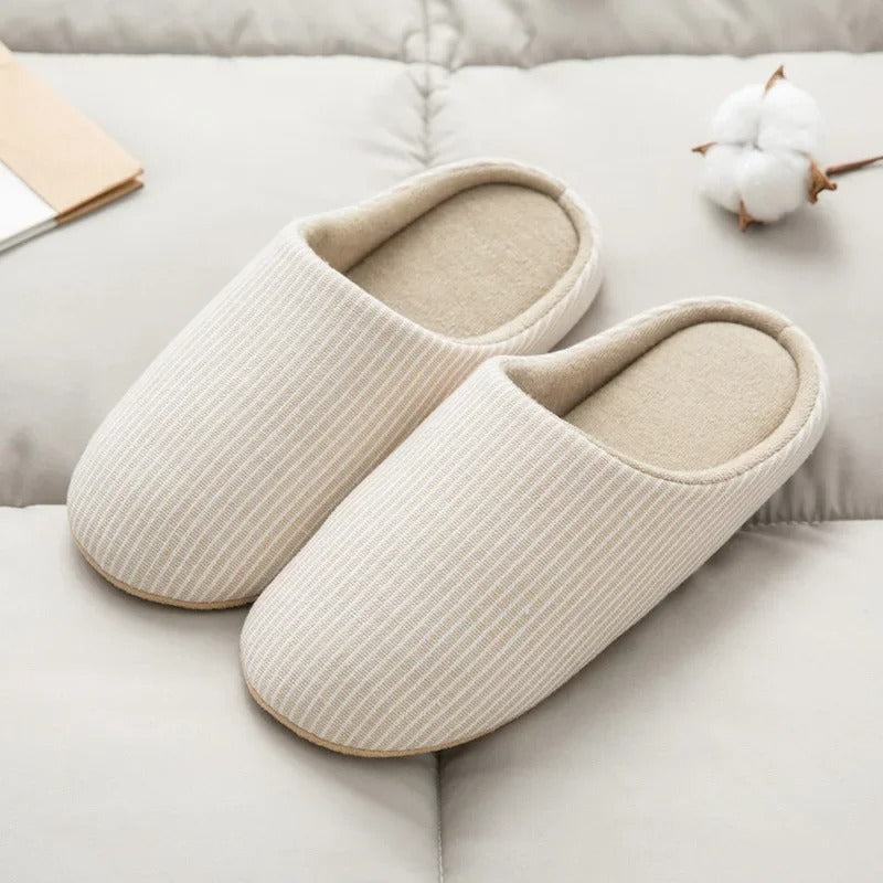 Women House Slippers Anti Slip Soft Cotton Warm Cozy Comfort