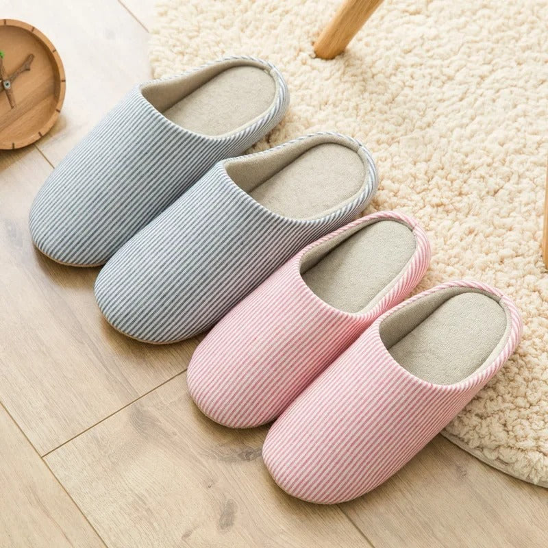 Women House Slippers Anti Slip Soft Cotton Warm Cozy Comfort
