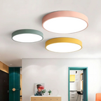 Inez | Ceiling Light | Scandinavian Wood LED, Round | Modern Indoor