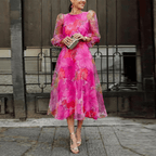 Floral Dress Women Midi Wedding Guest | Yara