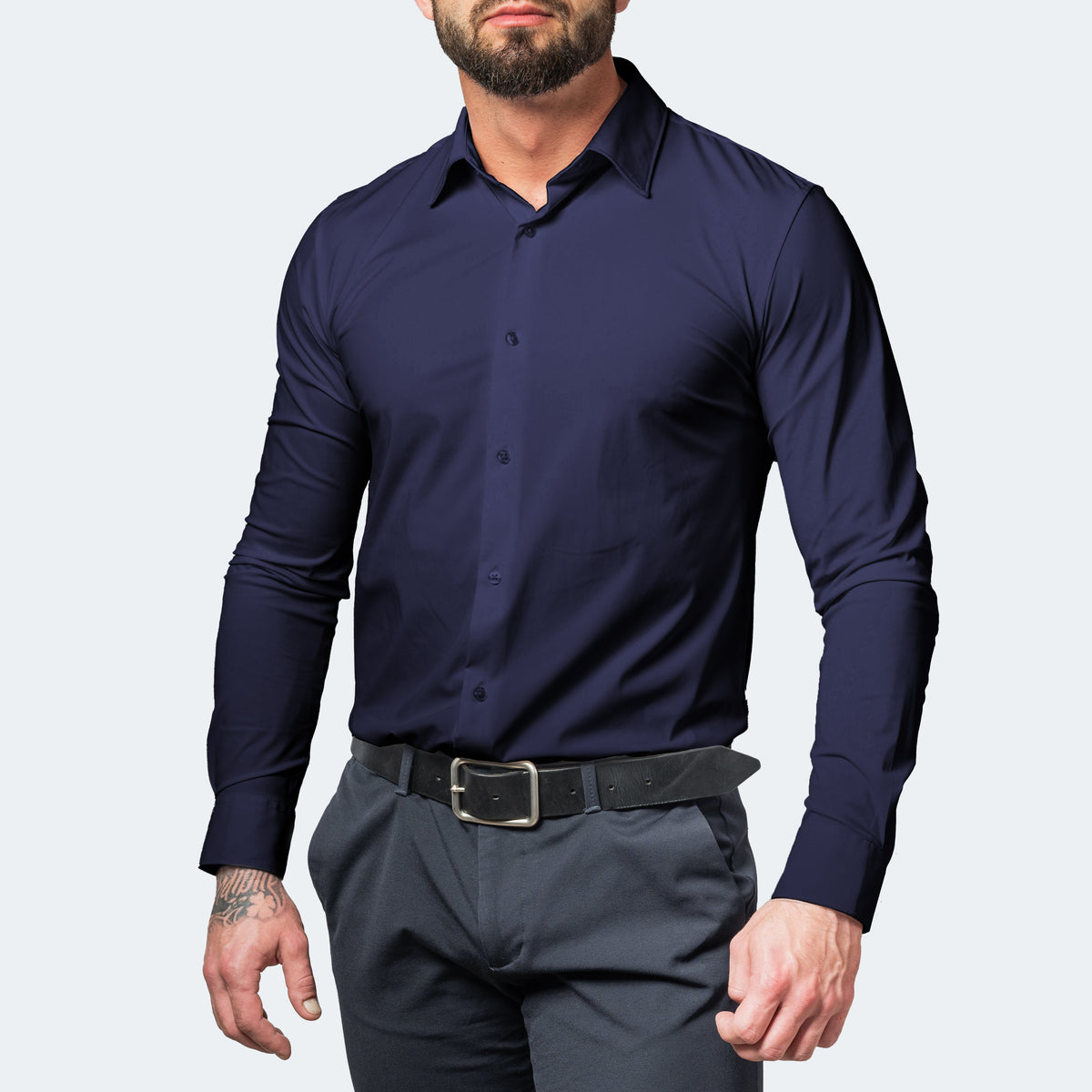 Men's Dress Shirt | Wrinkle-Free Stretch, Slim Fit | Maren