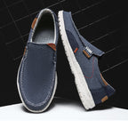 Canvas Slip-On Loafers Cushioned Insole