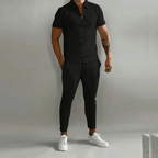 Men 2 Piece Zip Up Tracksuit Set relaxed fit coordinated top and trousers