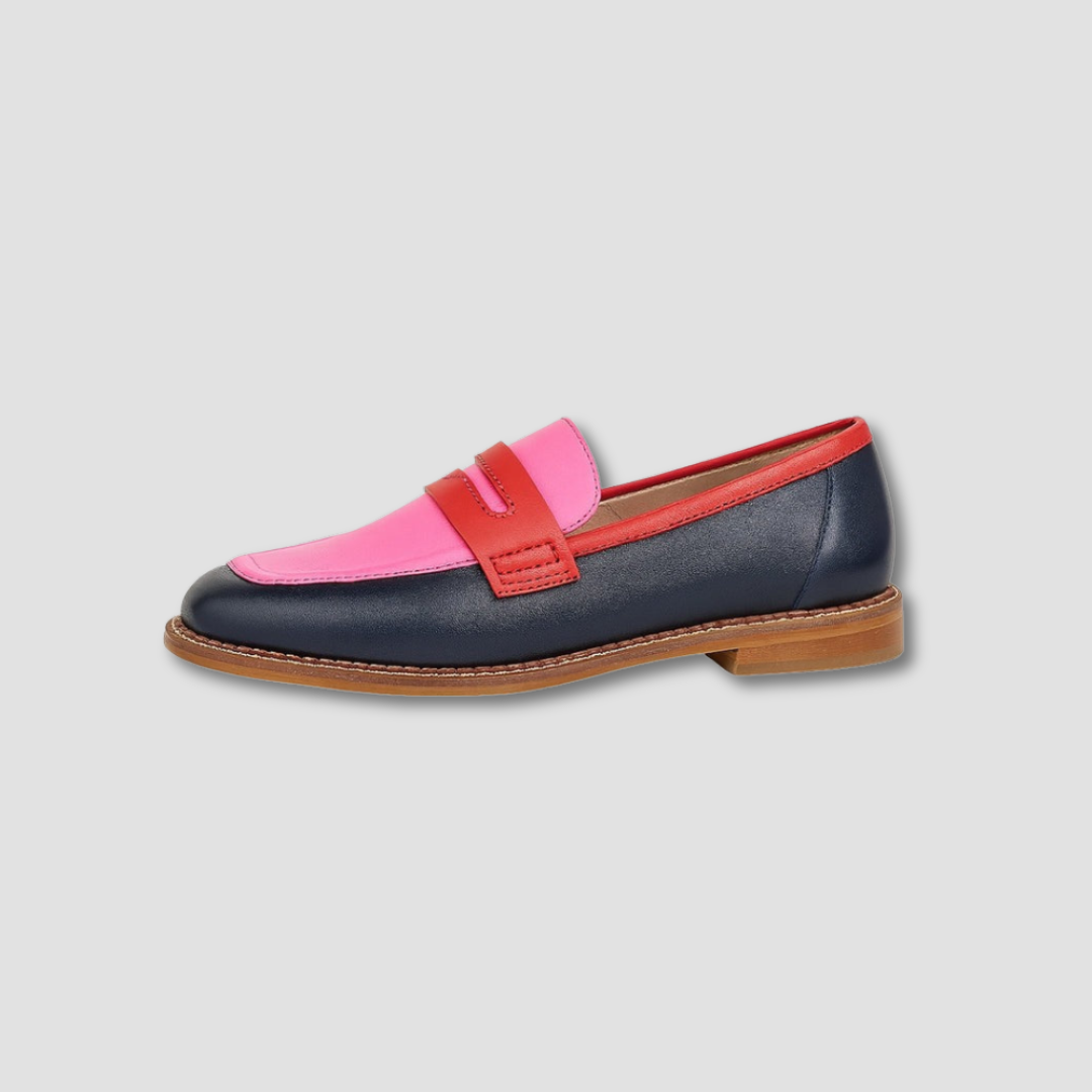 Zelda | Women's Moccasins | Flat Sole, Multicolour, Round Toe | Casual