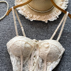 Corset Top Women Floral Lace Built In Padded Cups | Zara