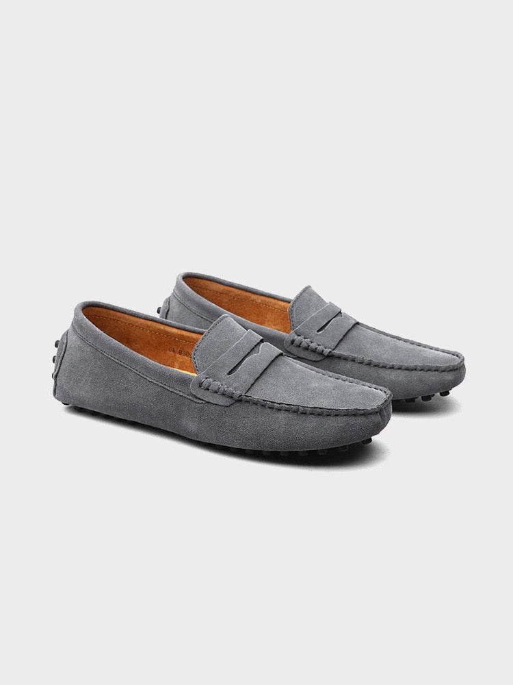 Marlowe | Suede Loafers | Men's Slip-On Boat Shoes | Calf Suede, Laceless