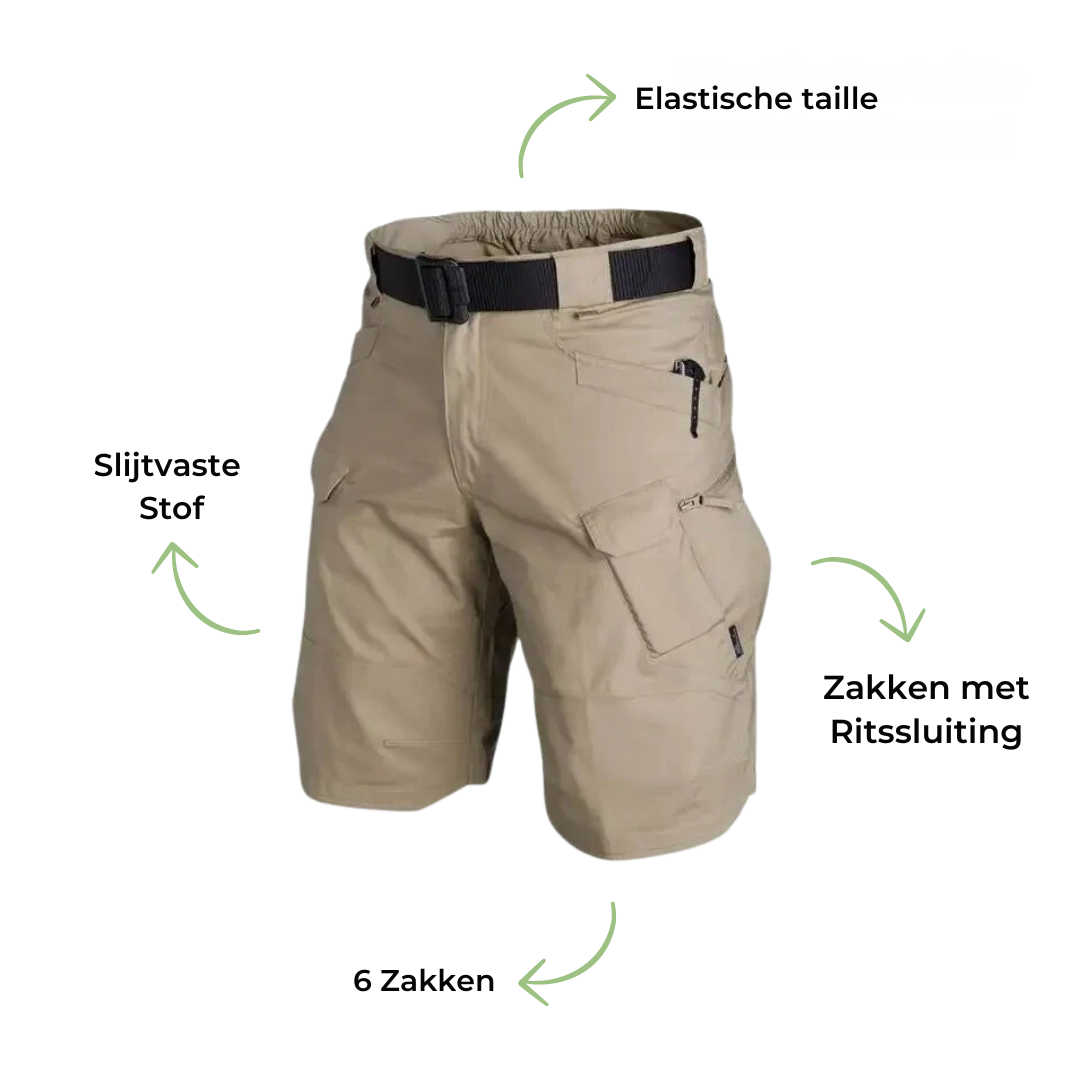 Men's Stretch Cargo Shorts | Quick Dry Multi Pocket Zipper Pockets