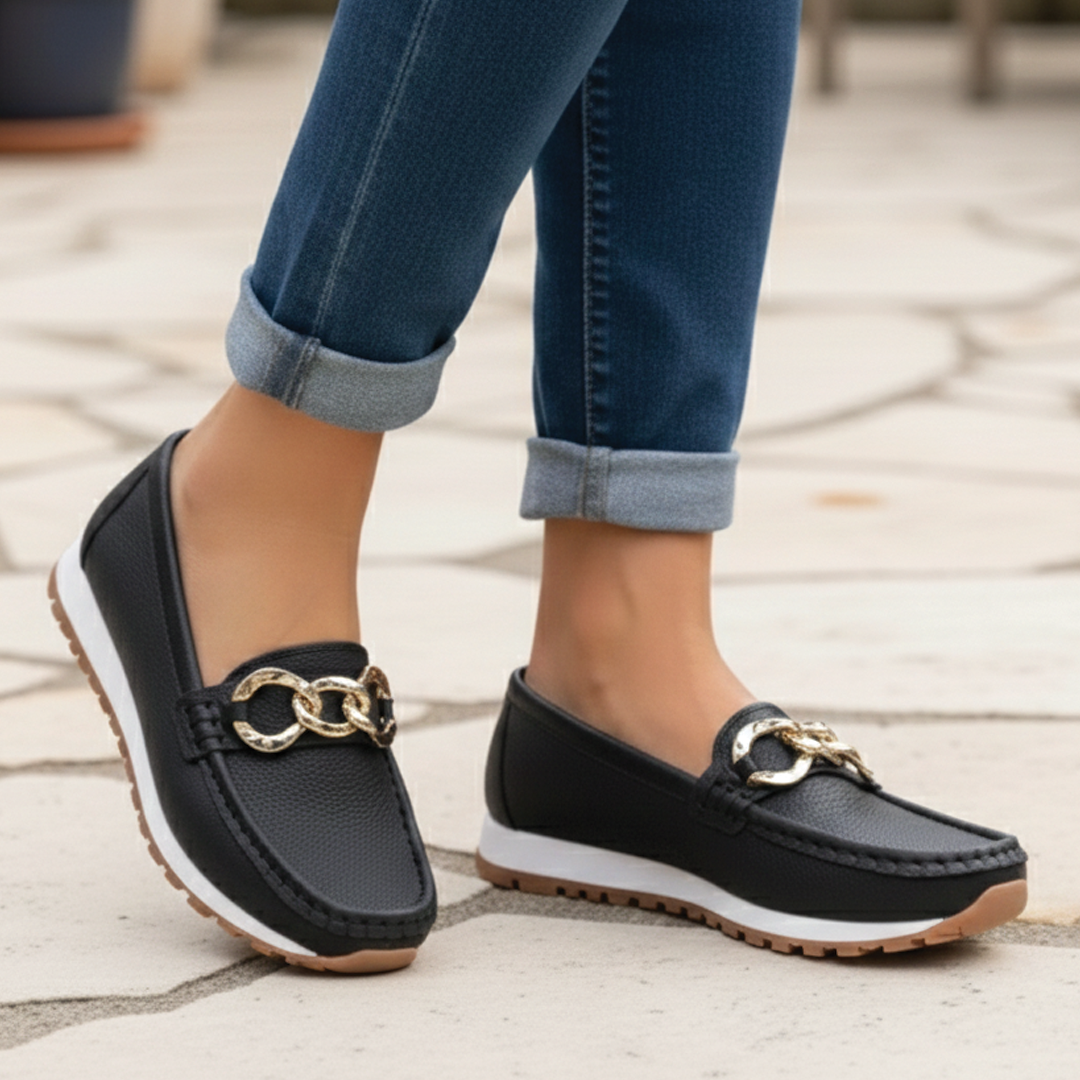 Womens Orthopedic Loafers | Denim Ergonomic Insole Comfort Shoes