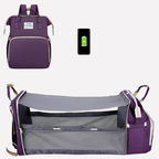 Diaper Bag All in One with Changing Pad and USB Port