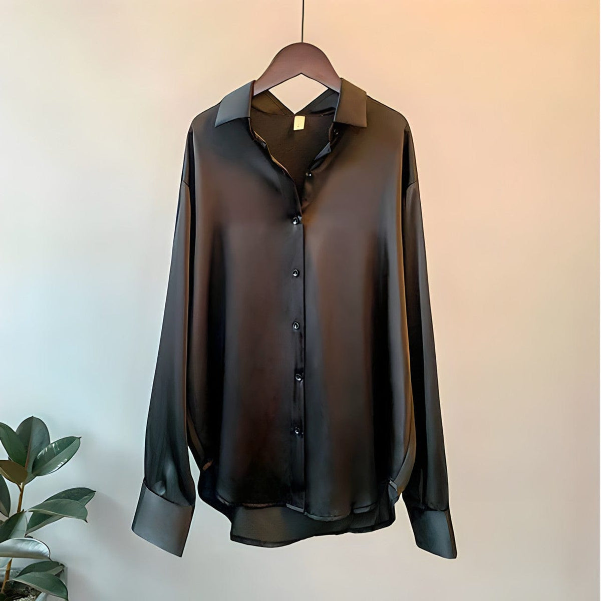 Clea | Women's Satin Blouse | Long Sleeve, Elegant