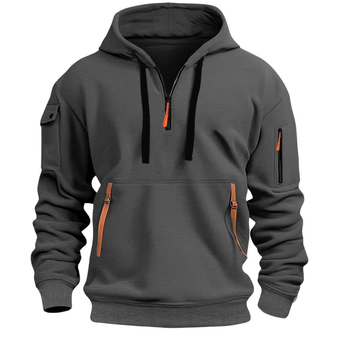 Nova | Men's Casual Hoodie | Zip Pockets, Relaxed Fit