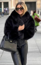 Zara | Faux Fur Jacket | Women's Fluffy Coat | Beige, Grey, Brown, Black