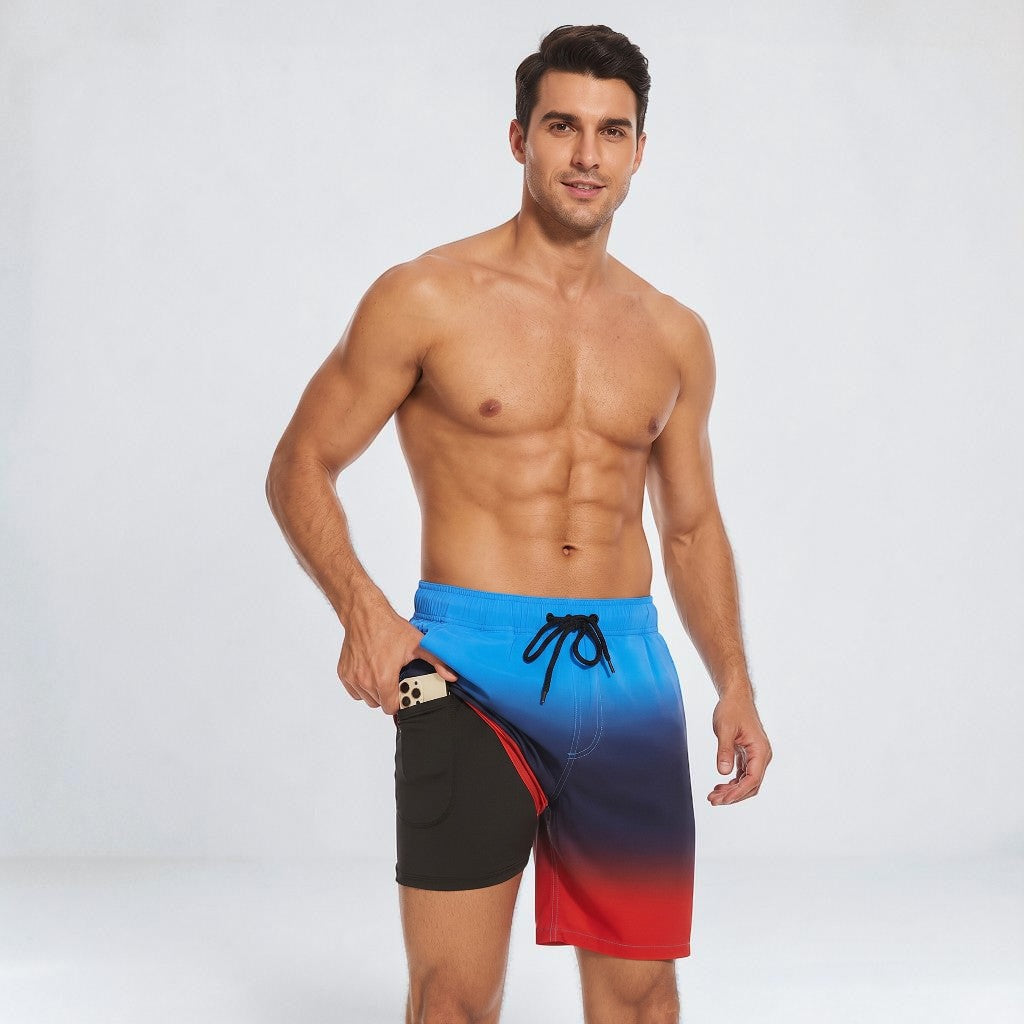 Mens Swim Shorts Compression Lined Quick Dry Lightweight Athletic Fit