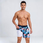 Mens Swim Shorts Compression Lined Quick Dry Lightweight Athletic Fit