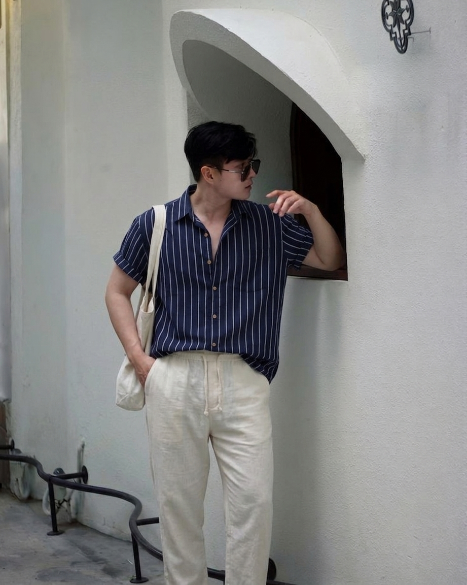 Aria | Men's Linen Set | Shirt & Pants, Breathable Summer Outfit | S–XL