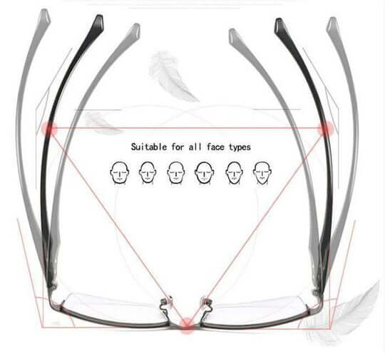 Galia | Multifocal Glasses | Reading, Driving & Distance | Anti-Reflective, Blue Light Filter