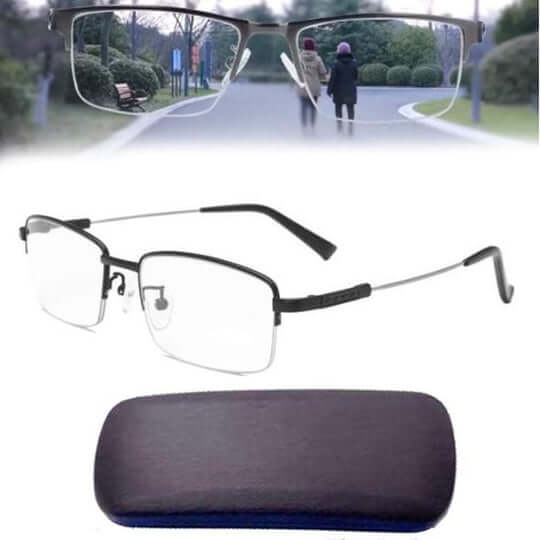 Galia | Multifocal Glasses | Reading, Driving & Distance | Anti-Reflective, Blue Light Filter