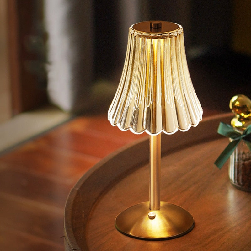 Kaia | Crystal Table Lamp | Cordless, Touch Control, Rechargeable | LED
