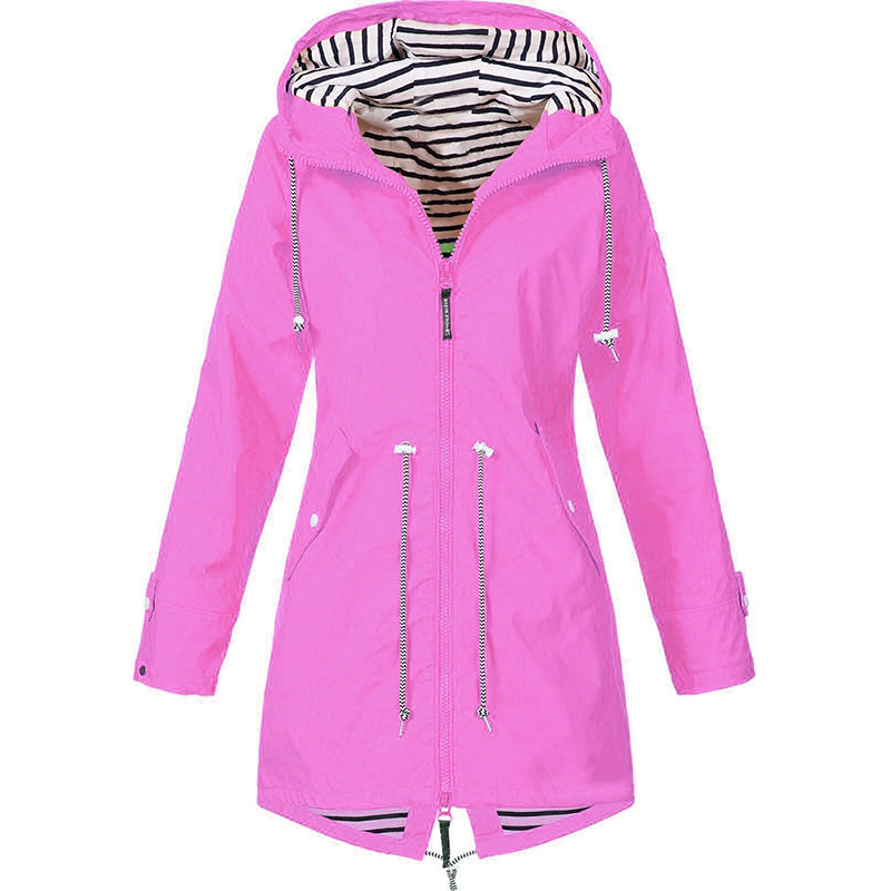 Yvaine | Women's Raincoat | Windproof, Waterproof | Adjustable Hood, Zip