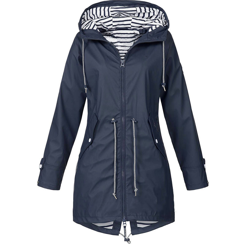Yvaine | Women's Raincoat | Windproof, Waterproof | Adjustable Hood, Zip