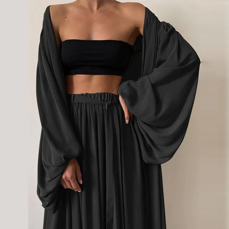 Della | Women's 3-Piece Summer Set | Blazer, Trousers & Top | S–3XL