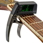 Thea | Guitar Capo & Tuner | 2-in-1 Clip-On | Chromatic, LCD Display