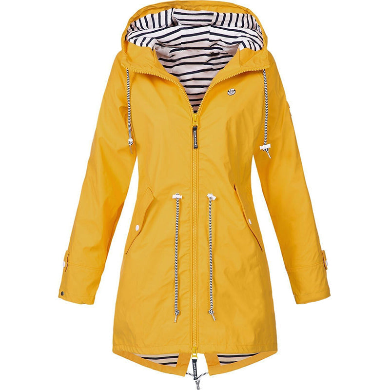 Yvaine | Women's Raincoat | Windproof, Waterproof | Adjustable Hood, Zip