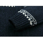 christmas jumper men | Fair Isle Full-Zip Cardigan Nordic Knit Sweater