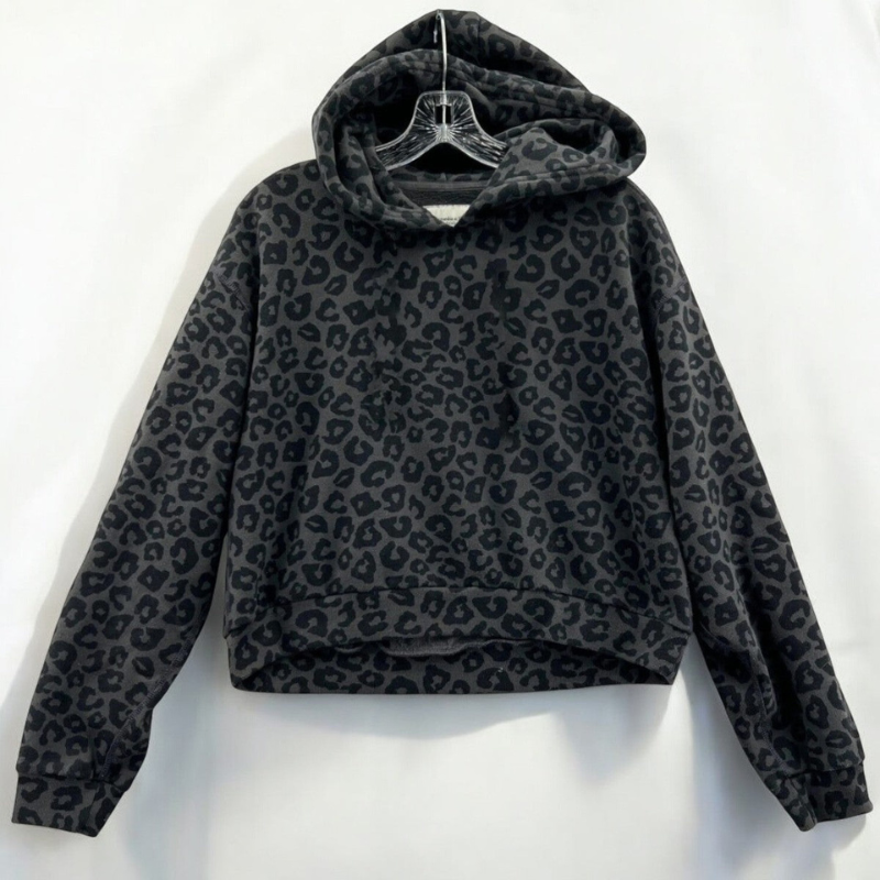 Men Leopard Print Hoodie Oversized