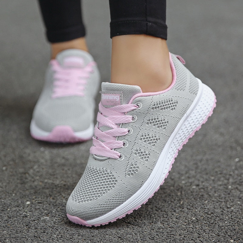 Orthopedic Shoes Women Sneakers Cushioned Rocker Sole Stretch Upper