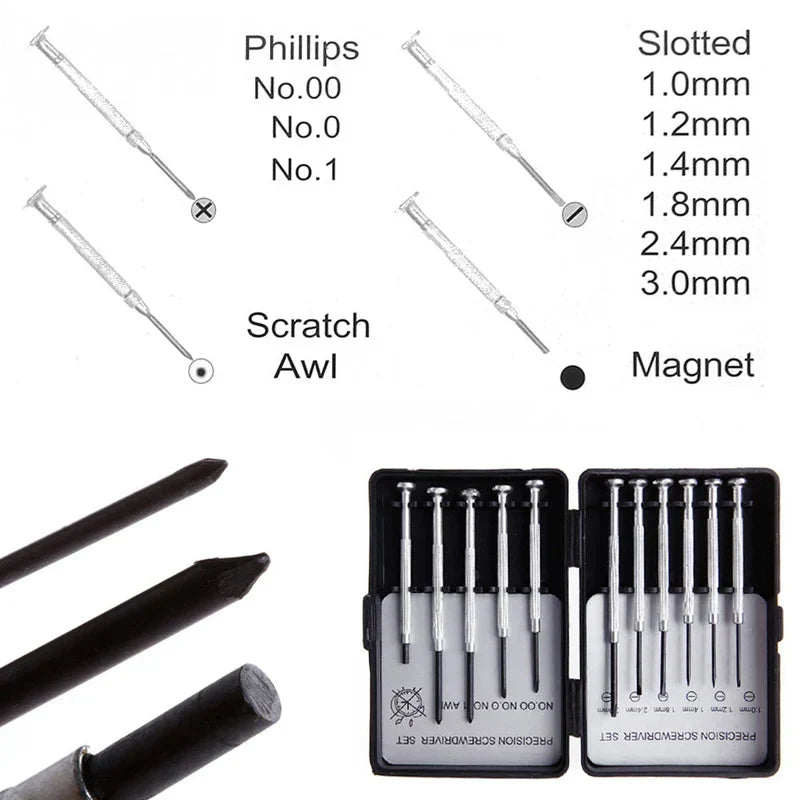 Lux | Precision Screwdriver Set | 11-Piece Micro Kit | Magnetic Tips, Carrying Case