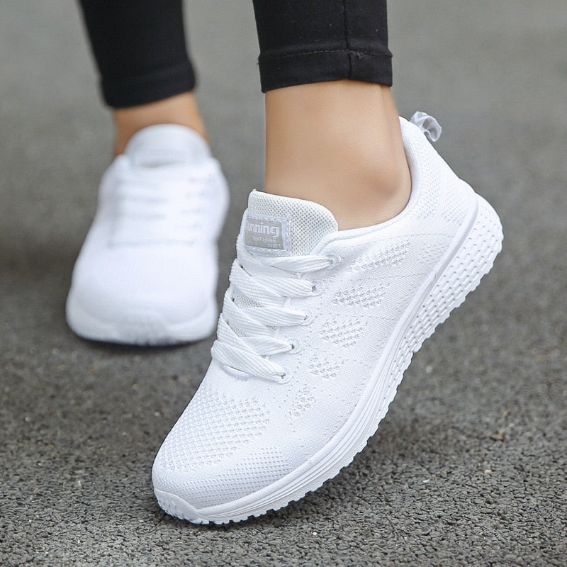 Orthopedic Shoes Women Sneakers Cushioned Rocker Sole Stretch Upper