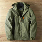 Men Waterproof Rain Jacket Hooded Lightweight