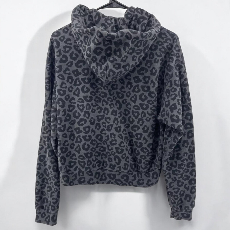 Men Leopard Print Hoodie Oversized