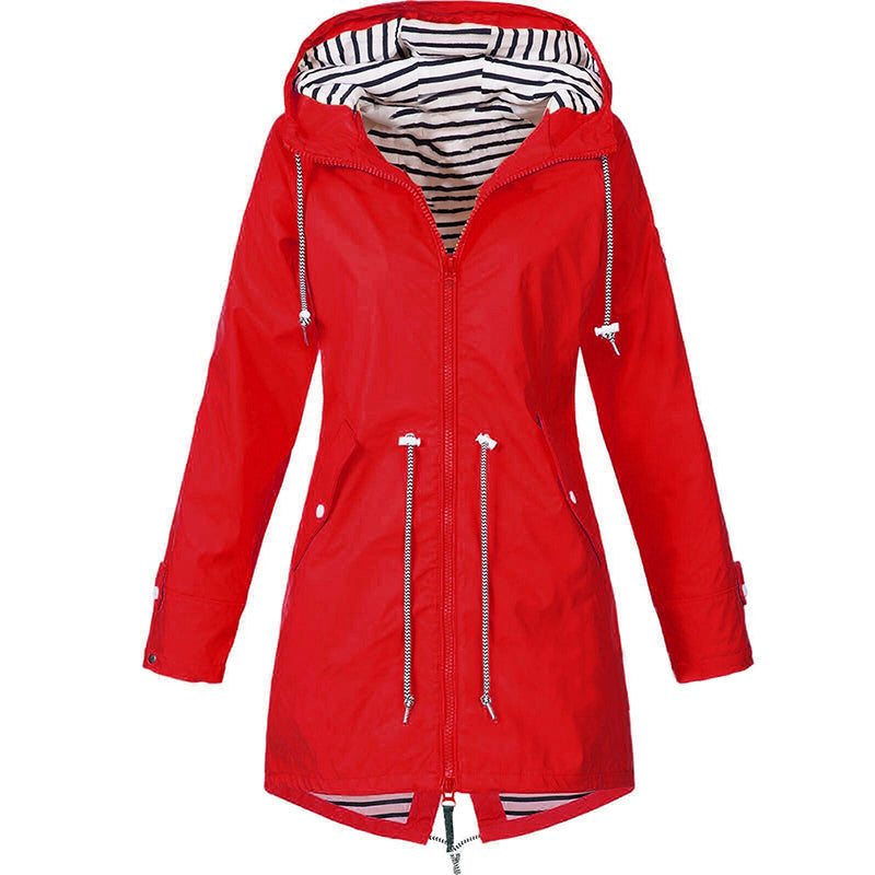 Yvaine | Women's Raincoat | Windproof, Waterproof | Adjustable Hood, Zip