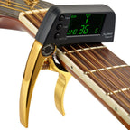 Thea | Guitar Capo & Tuner | 2-in-1 Clip-On | Chromatic, LCD Display