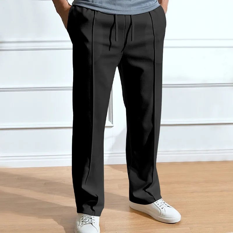 Aria | Men's Slim Fit Trousers | Elastic Waist, Flexible