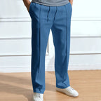 Aria | Men's Slim Fit Trousers | Elastic Waist, Flexible