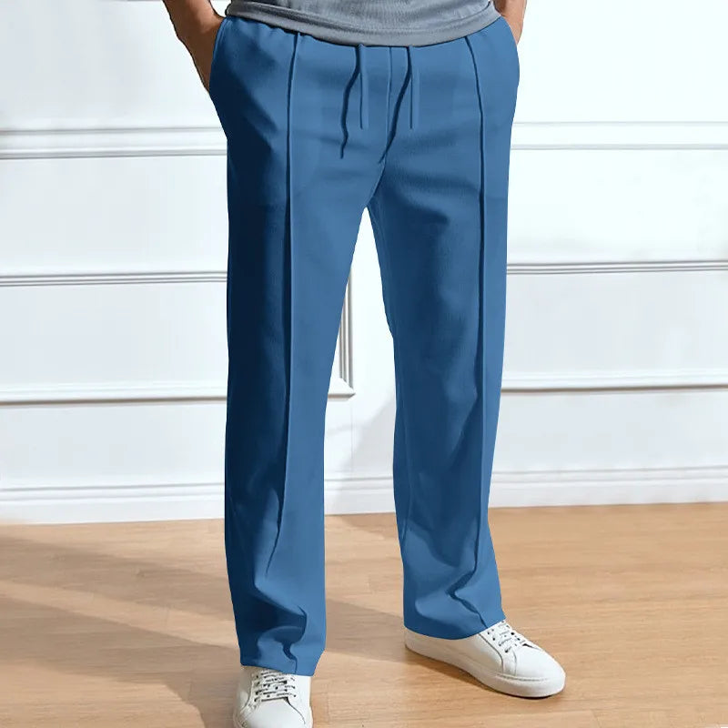 Aria | Men's Slim Fit Trousers | Elastic Waist, Flexible