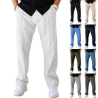 Aria | Men's Slim Fit Trousers | Elastic Waist, Flexible