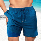 Mens Swim Shorts Compression Lined Quick Dry Lightweight Athletic Fit