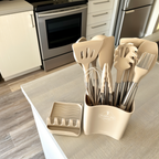 Kitchen Utensil Set | 12-Piece Silicone & Stainless Steel | BPA-Free