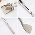 Kitchen Utensil Set | 12-Piece Silicone & Stainless Steel | BPA-Free