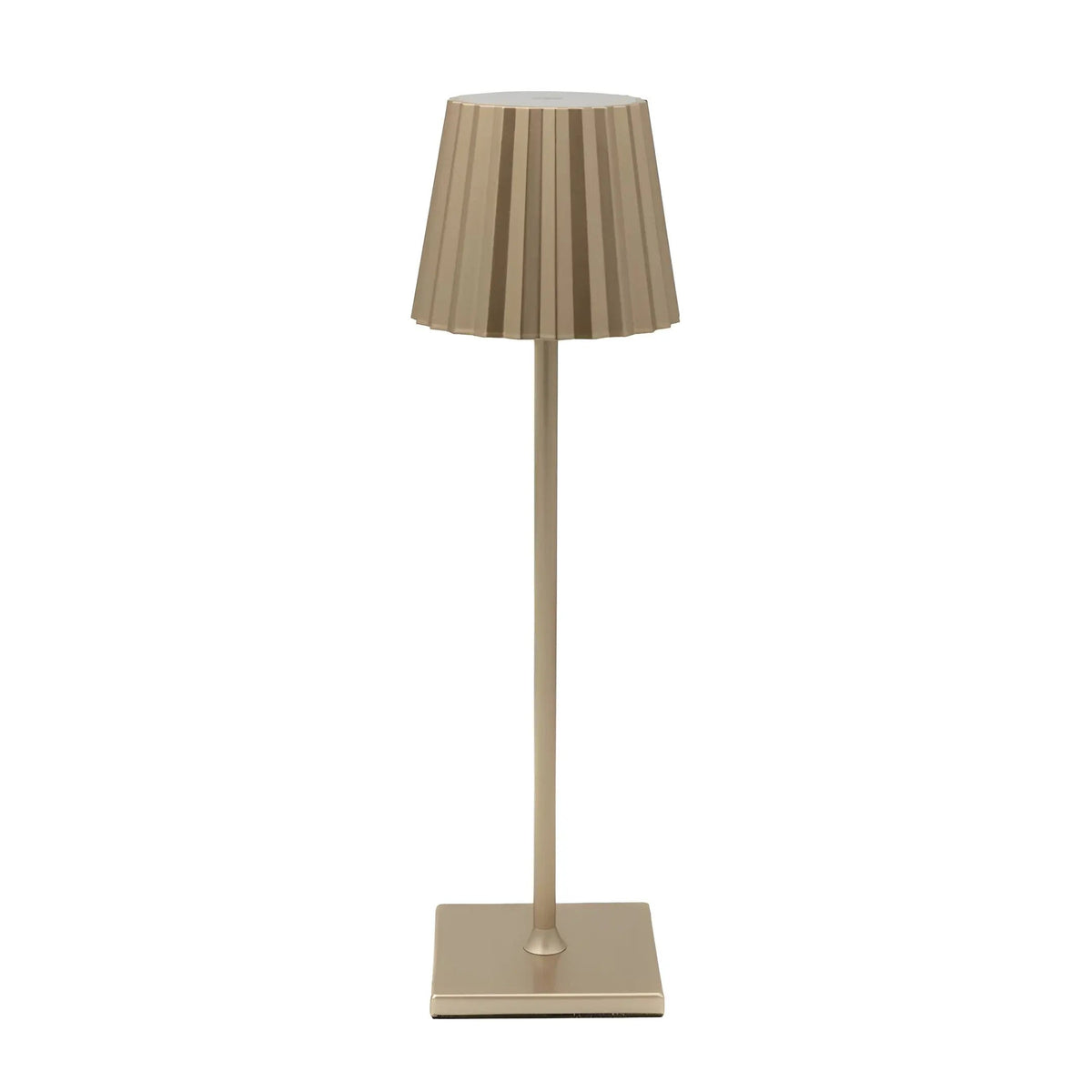 Dimmable Rechargeable Wireless LED Table Lamp Pleated Shade