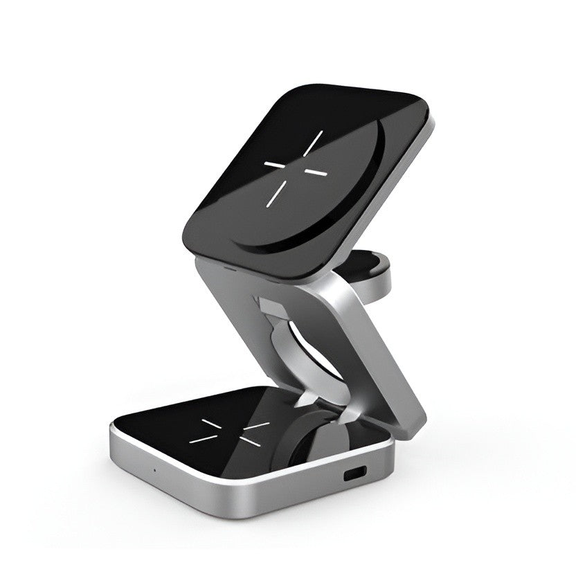 Lyra | 3-in-1 Wireless Charger | MagSafe Compatible, Fast Charging | iPhone, Apple Watch, AirPods