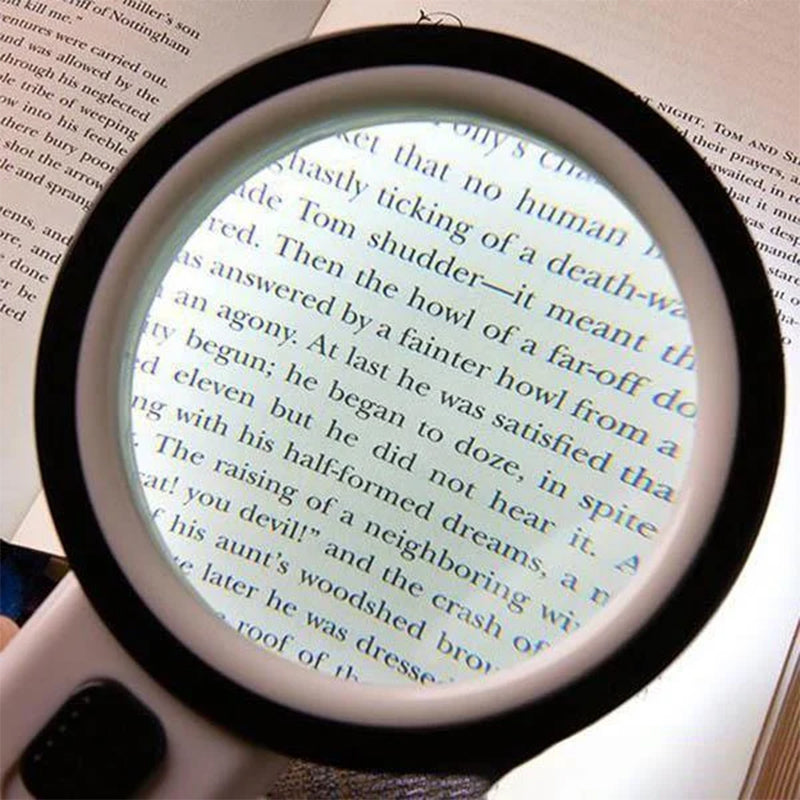 Soraya | Magnifying Glass with LED Light | 30x Optical, 12 LEDs | Reading Aid