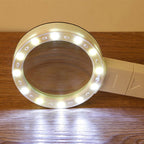 Soraya | Magnifying Glass with LED Light | 30x Optical, 12 LEDs | Reading Aid