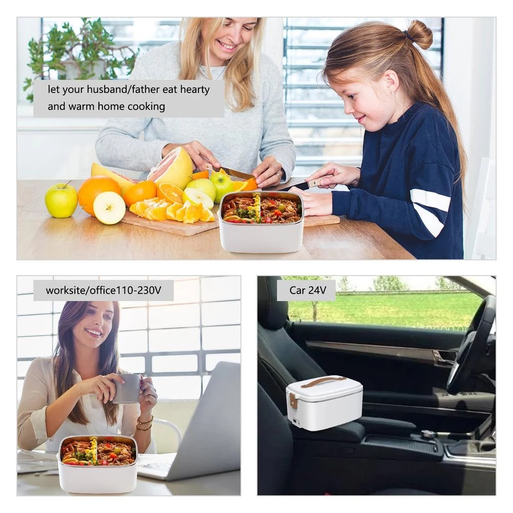 Eira | Electric Lunch Box | 3-in-1 Car & Office Food Heater | 1.8L, 220V/12V